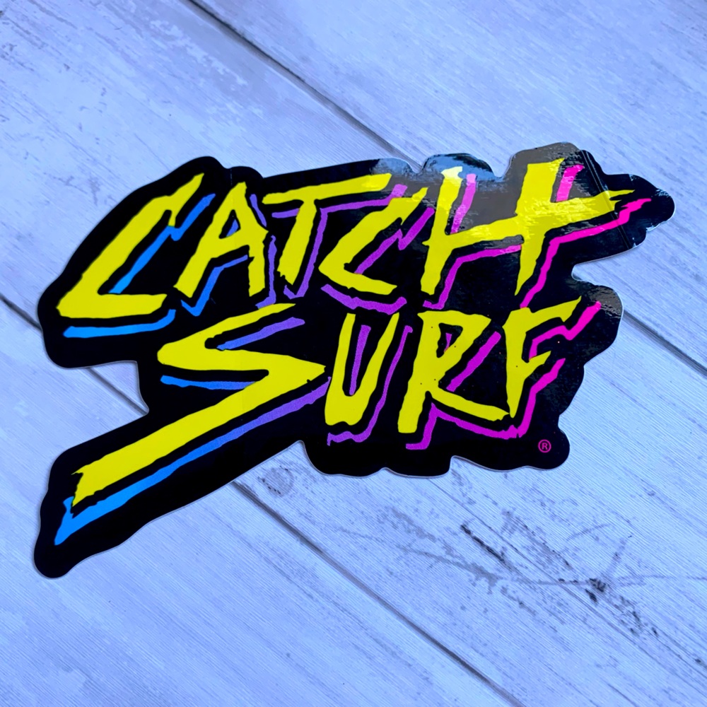 CATCH SURF Original Factory Surfing Skateboard Decal Sticker Soft Surfboard 80’s